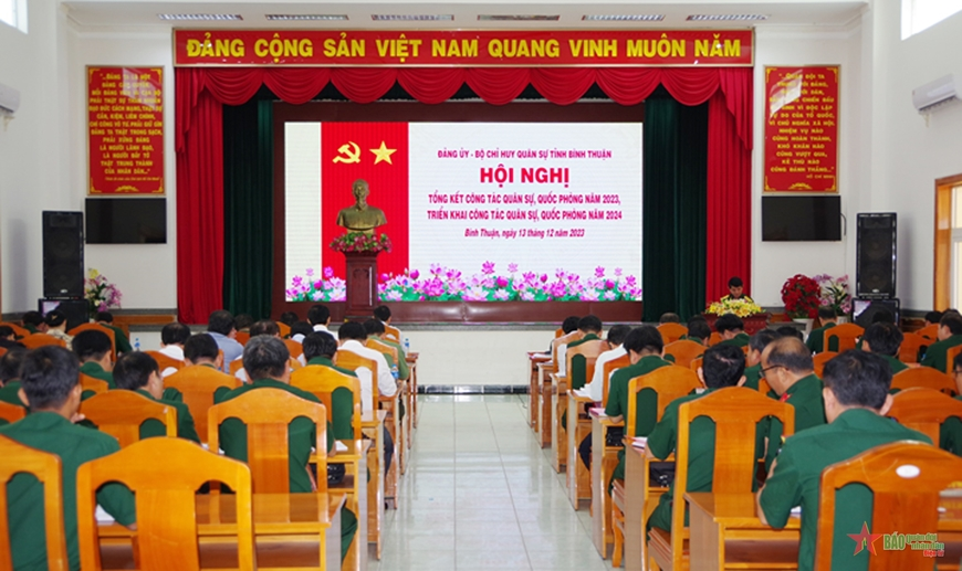 Bộ Chỉ huy Quân sự tỉnh Bình Thuận tổng kết nhiệm vụ quân sự, quốc phòng năm 2023